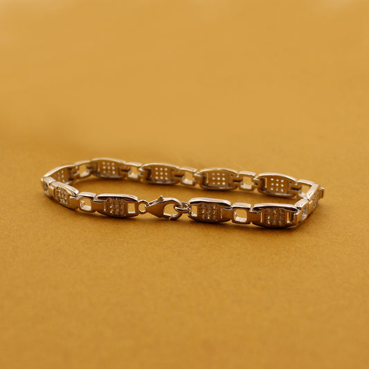 Silver Rope Chain Bracelet