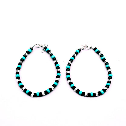 Blue And Black Beads