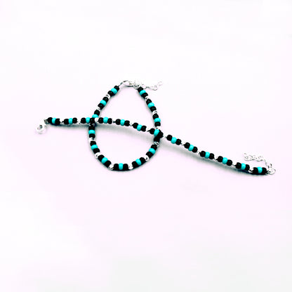 Blue And Black Beads