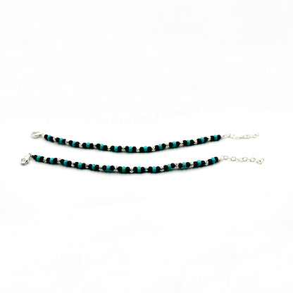 Blue And Black Beads