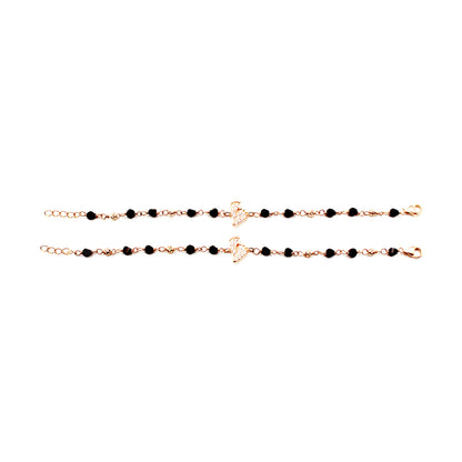 Rose Gold Delicate Baby Feet Bracelet