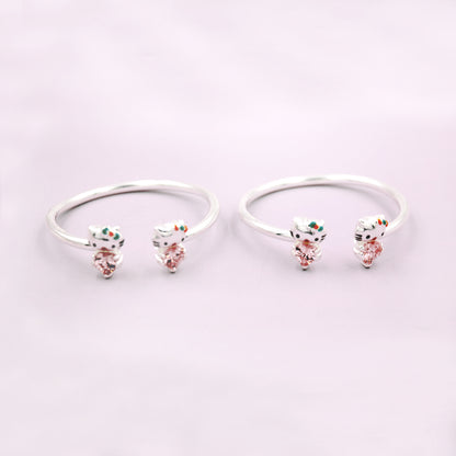 Pink Stone Kitty Kada