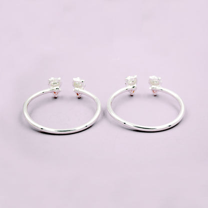 Pink Stone Kitty Kada