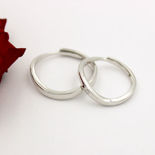 Silver Forever Couple Rings