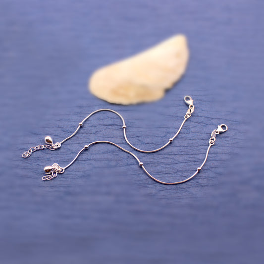 Italian Silver Chain Anklet