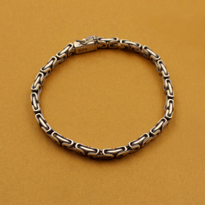 Infinity Path Silver Bracelet