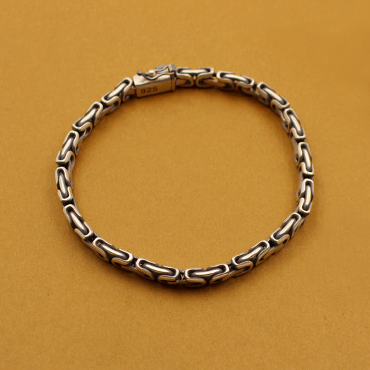 Infinity Path Silver Bracelet
