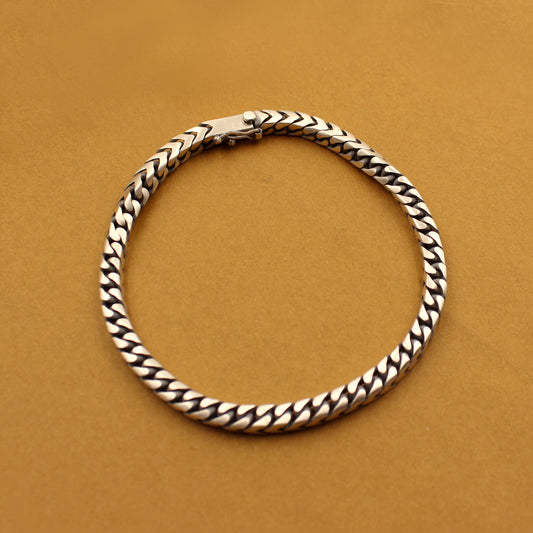 Silver Viper Chain Bracelet