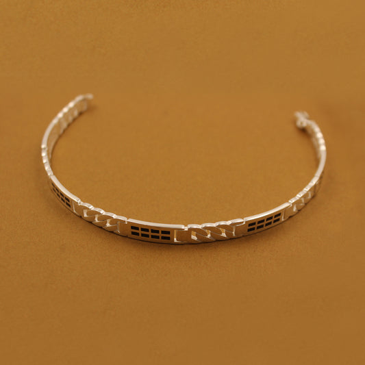 Silver Grid Link Bracelet