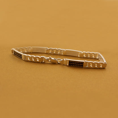 Dual Tone Classic Link Bracelet