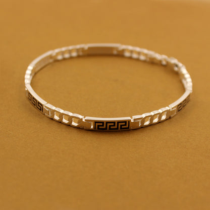 Greek Maze Silver Bracelet