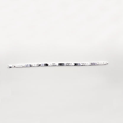 Greek Maze Silver Bracelet