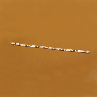 Bold Curb Link Silver Bracelet