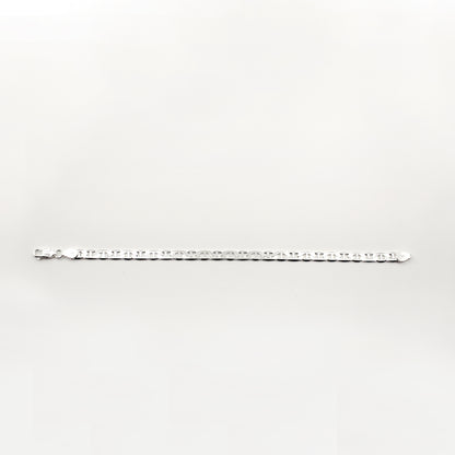 Bold Curb Link Silver Bracelet