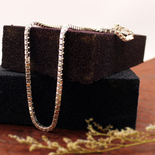 Silver Box Chain For Him