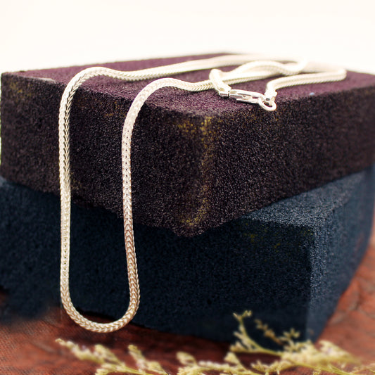 Silver Small Spiga Wheat Chain