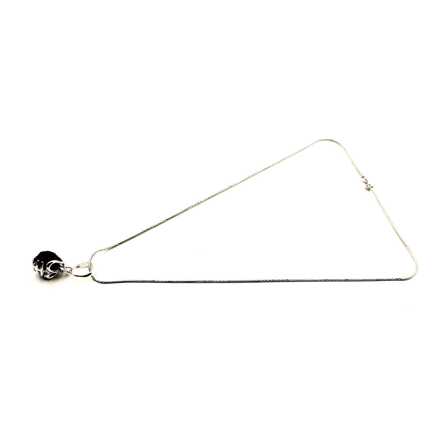 Silver Trishul Rudraksh Pendant