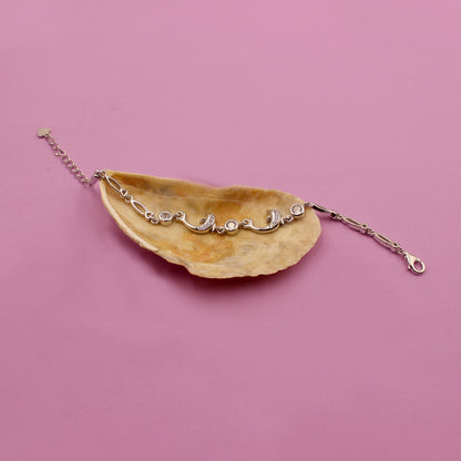 Silver Dolphin Charm Bracelet