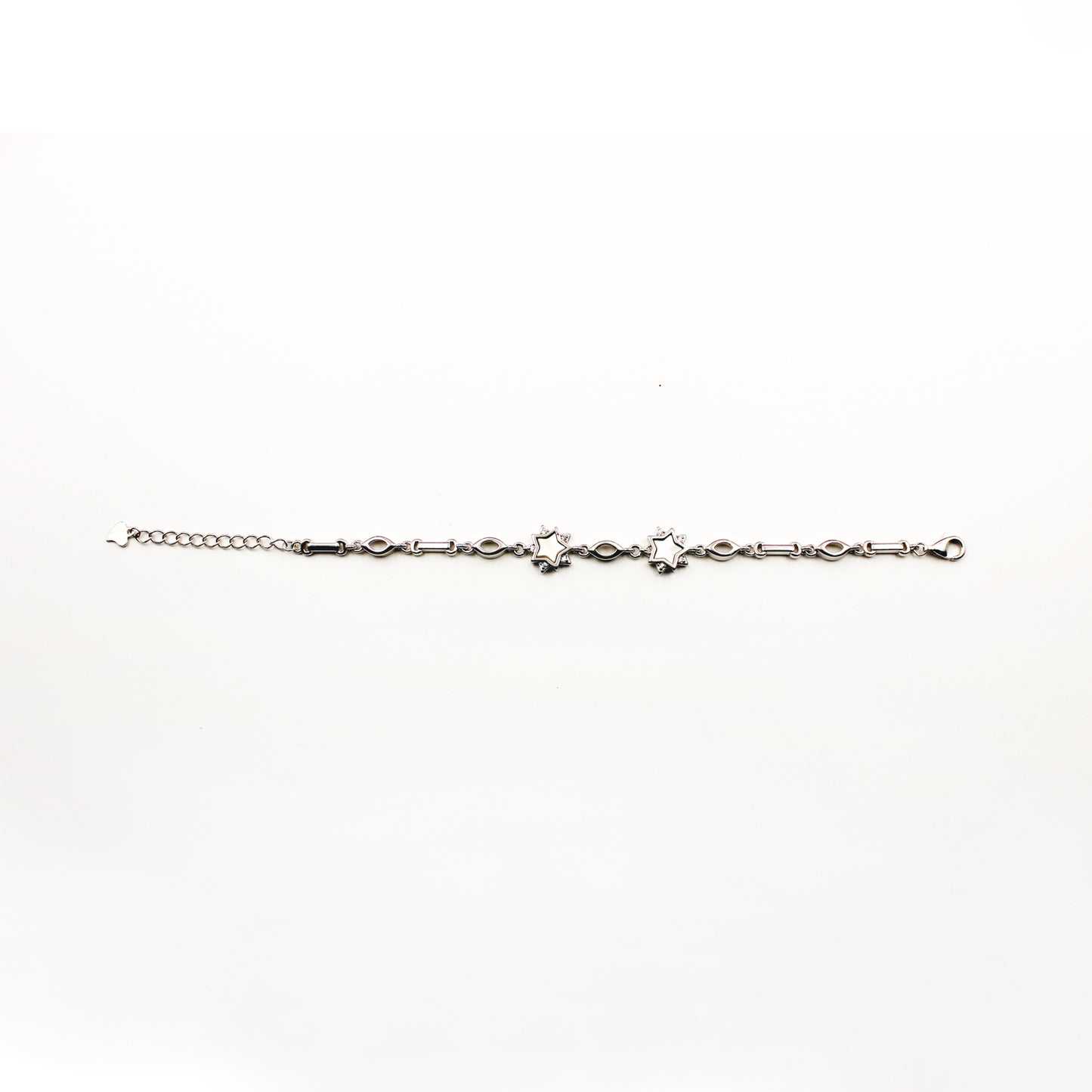 Silver Five Point Star Bracelet