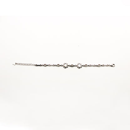 Silver Five Point Star Bracelet