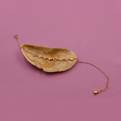 Rose Gold Bright heart Bracelet