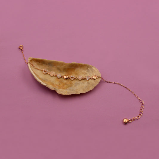 Rose Gold Bright heart Bracelet