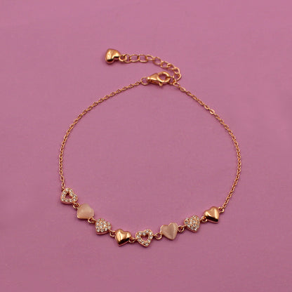 Rose Gold Bright heart Bracelet