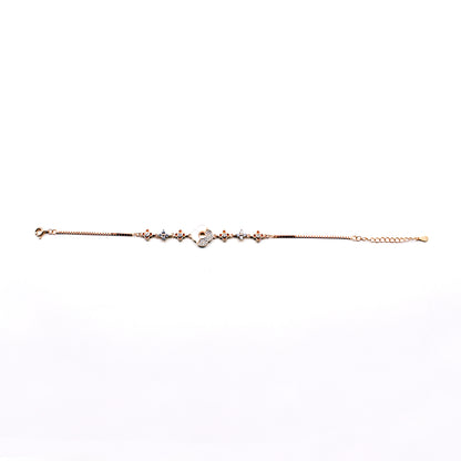 Rose Gold Unique Flower Bracelet