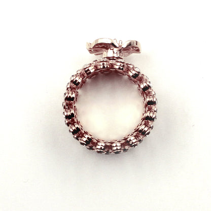 Supple Bracelet With Stone Flower