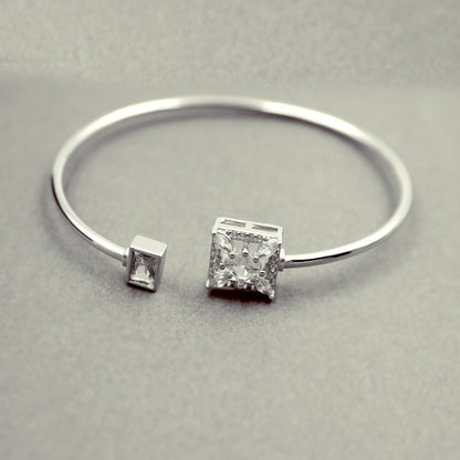Square With Stone Kada Bracelet