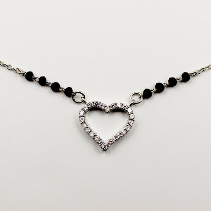 Stone Heart Shape Mangalsutra