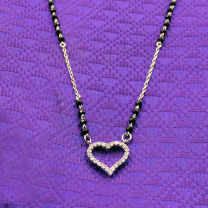 Stone Heart Shape Mangalsutra