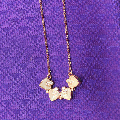 Rose Gold Clover Convertible Necklace