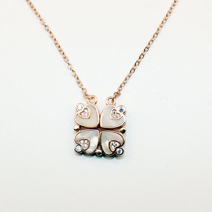 Rose Gold Clover Convertible Necklace