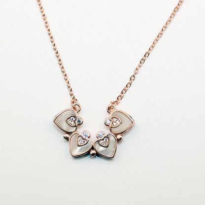 Rose Gold Clover Convertible Necklace