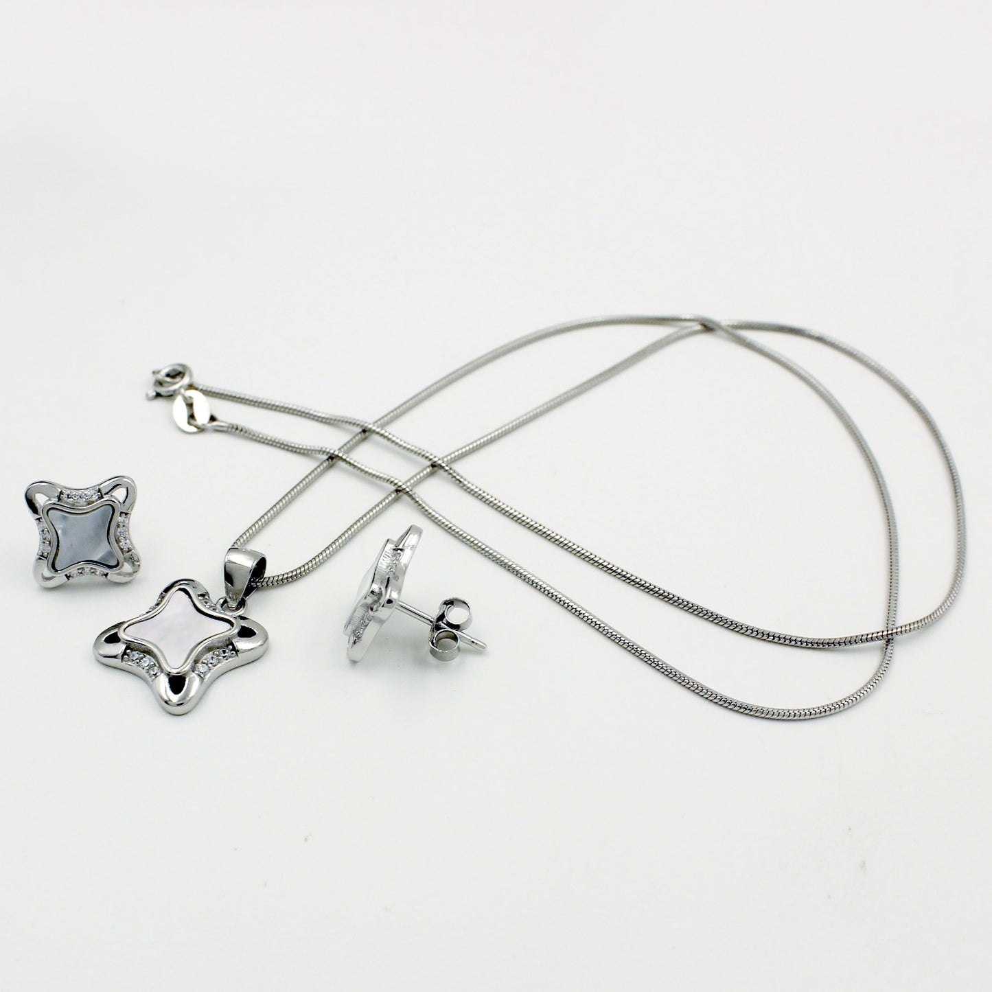 Silver Cushion Square Set