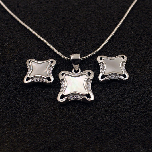 Silver Cushion Square Set