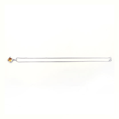 Silver Yellow Stone Floweret Set