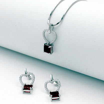 Silver Heartlet Glow Set
