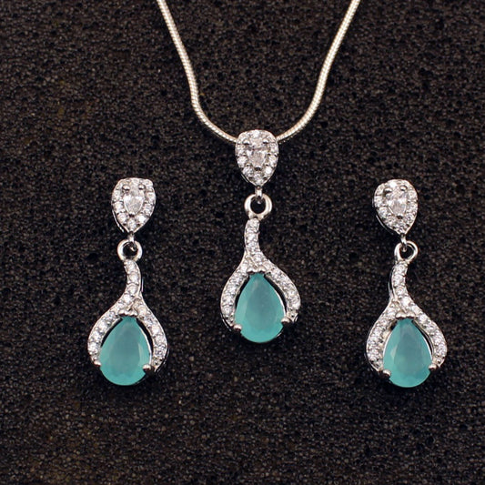 Silver Aqua Falling Dew Set
