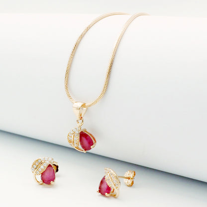Rose Gold Minimal Leaf Set