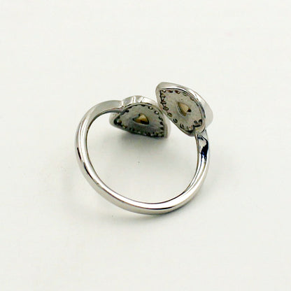 Silver  Heart And Soul Ring