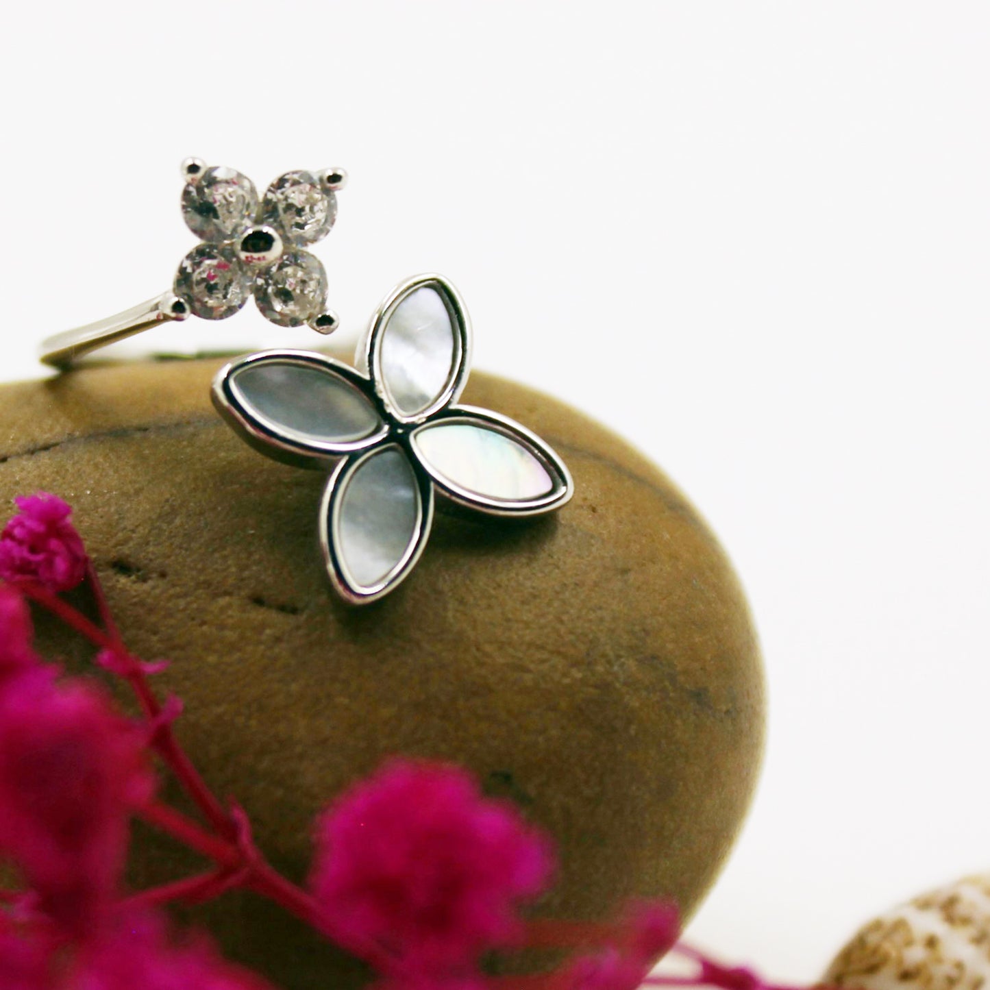 Silver Swish Of Shine Ring