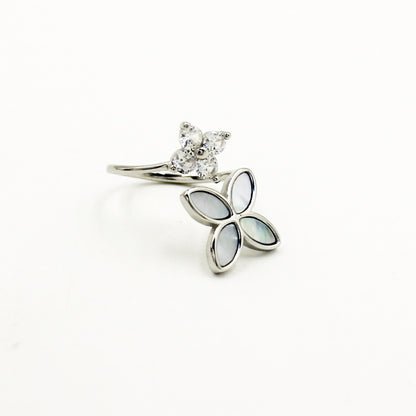 Silver Swish Of Shine Ring