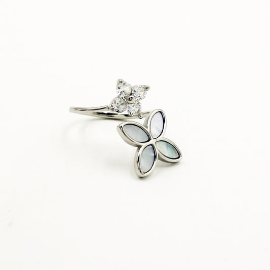 Silver Swish Of Shine Ring