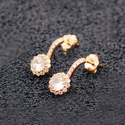 Rose Gold Drizzling Drop Earring