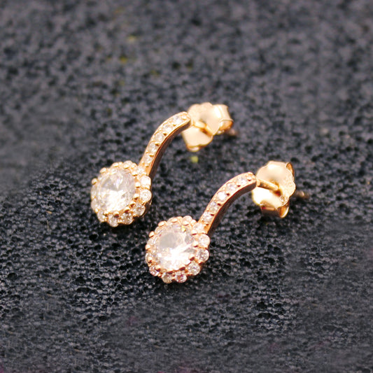Rose Gold Drizzling Drop Earring