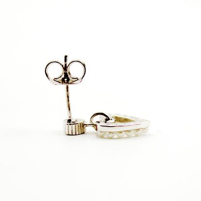 Silver Heart With Pearl tops