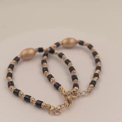 Rose Gold Ball Beads Bracelet
